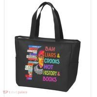 Ban Liars And Crooks Not History And Book Tote Bag thumb 3