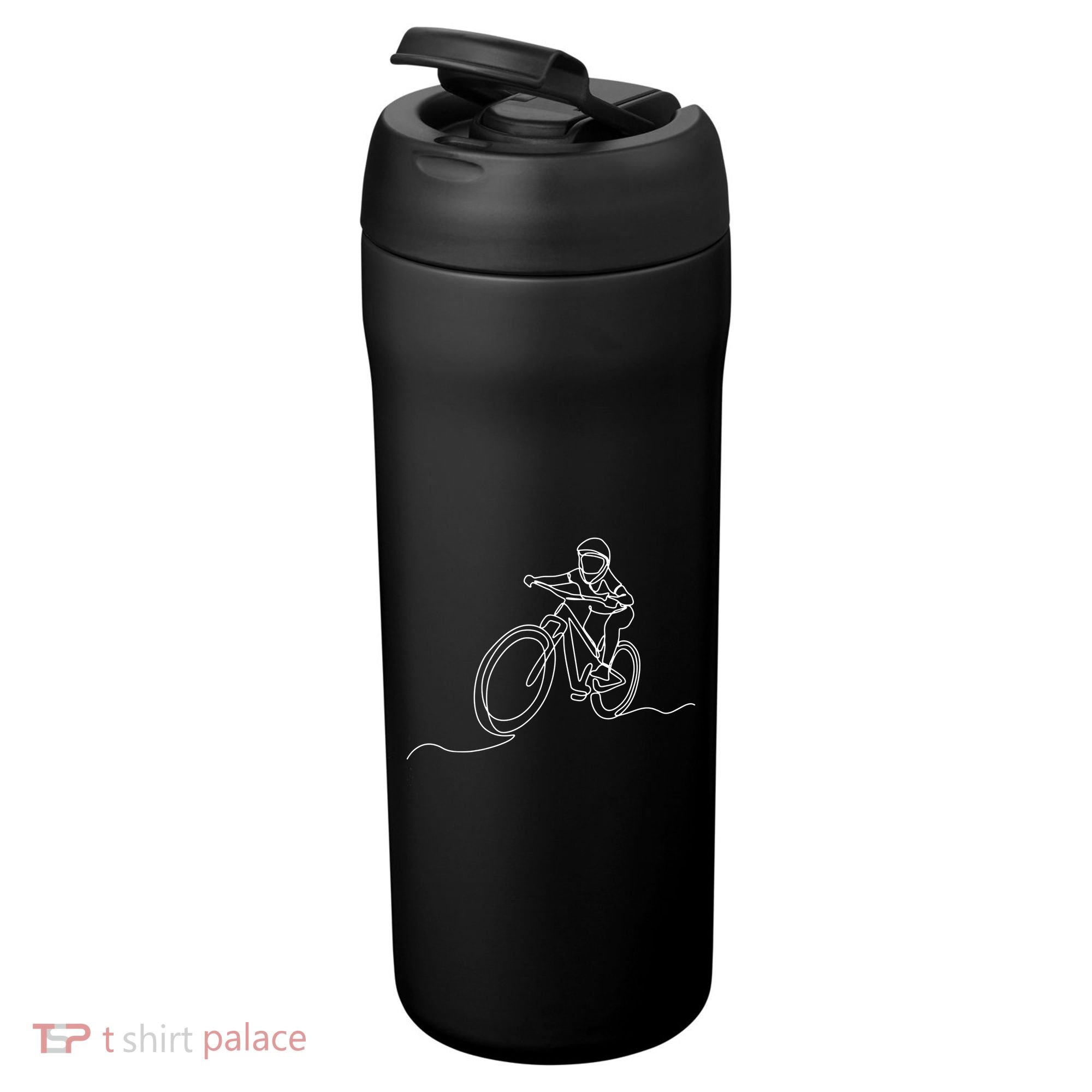 Bicycle Line Art Drawing Mountain Bike 24oz Duet Stainless Steel Tumbler