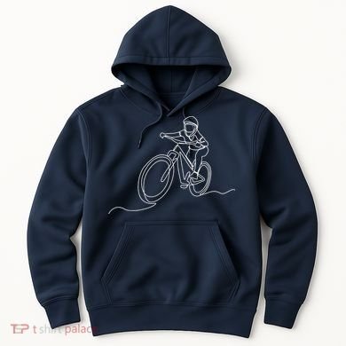 Bicycle Line Art Drawing Mountain Bike Hoodie