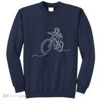 Bicycle Line Art Drawing Mountain Bike Sweatshirt thumb 0