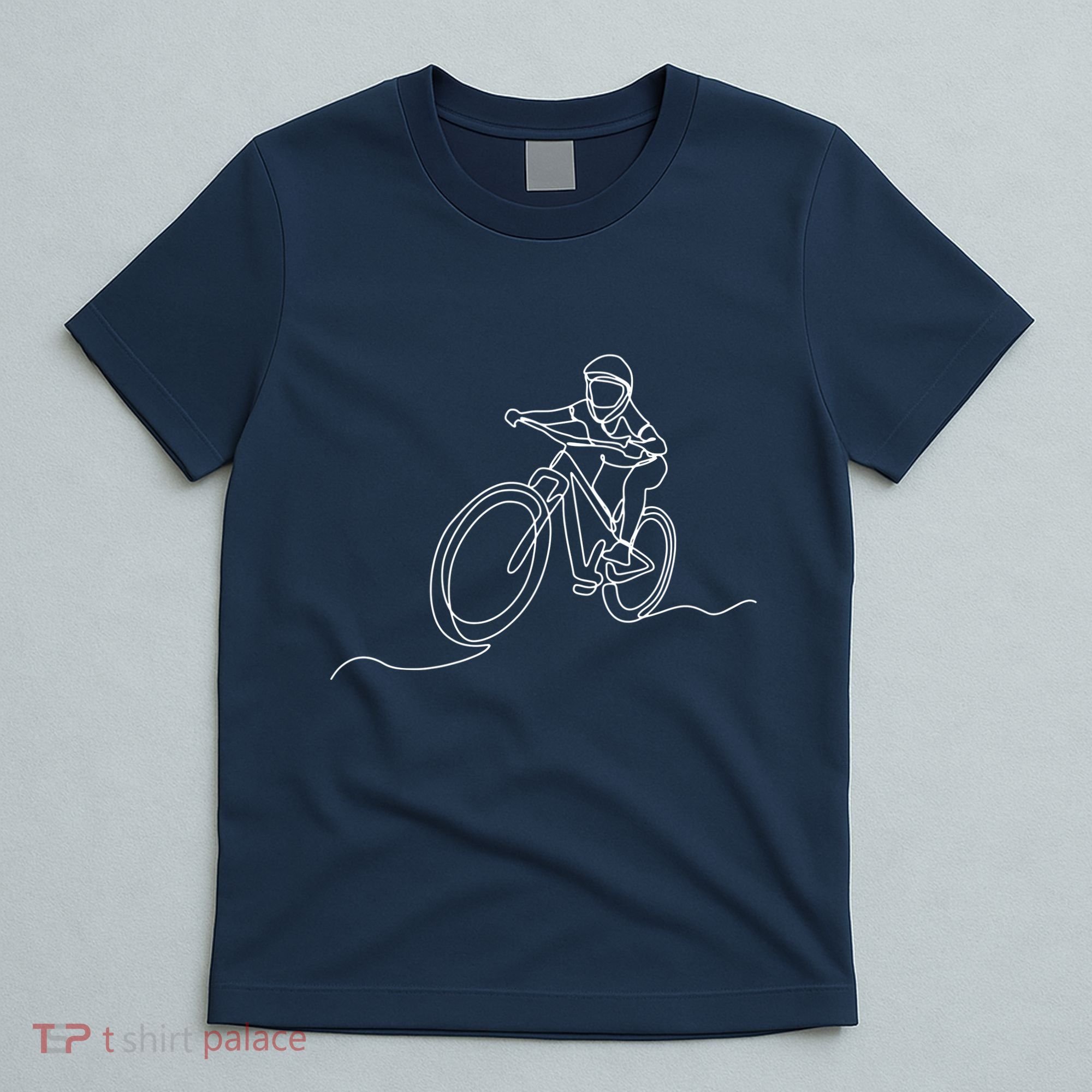 Bicycle Line Art Drawing Mountain Bike T-Shirt