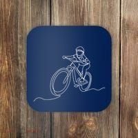 Bicycle Line Art Drawing Mountain Bike Coaster thumb 0