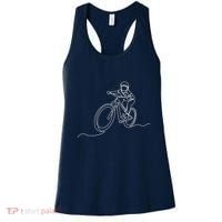 Bicycle Line Art Drawing Mountain Bike Women's Tank Top thumb 0