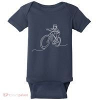 Bicycle Line Art Drawing Mountain Bike Baby Bodysuit thumb 0
