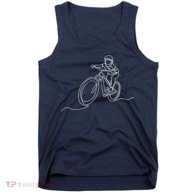 Bicycle Line Art Drawing Mountain Bike Tank Top