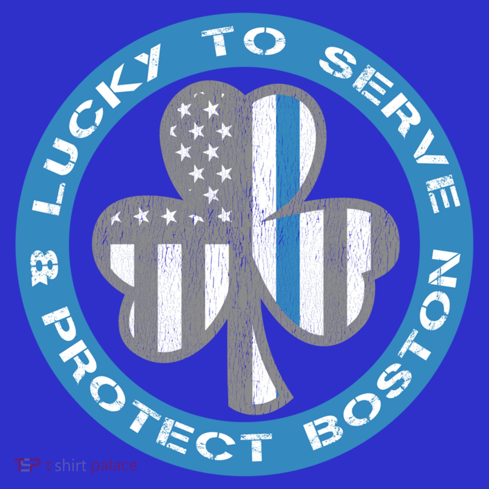 Blue Line American Flag Gift Boston Police St Patricks Day Cute Gift Women's Tank Top