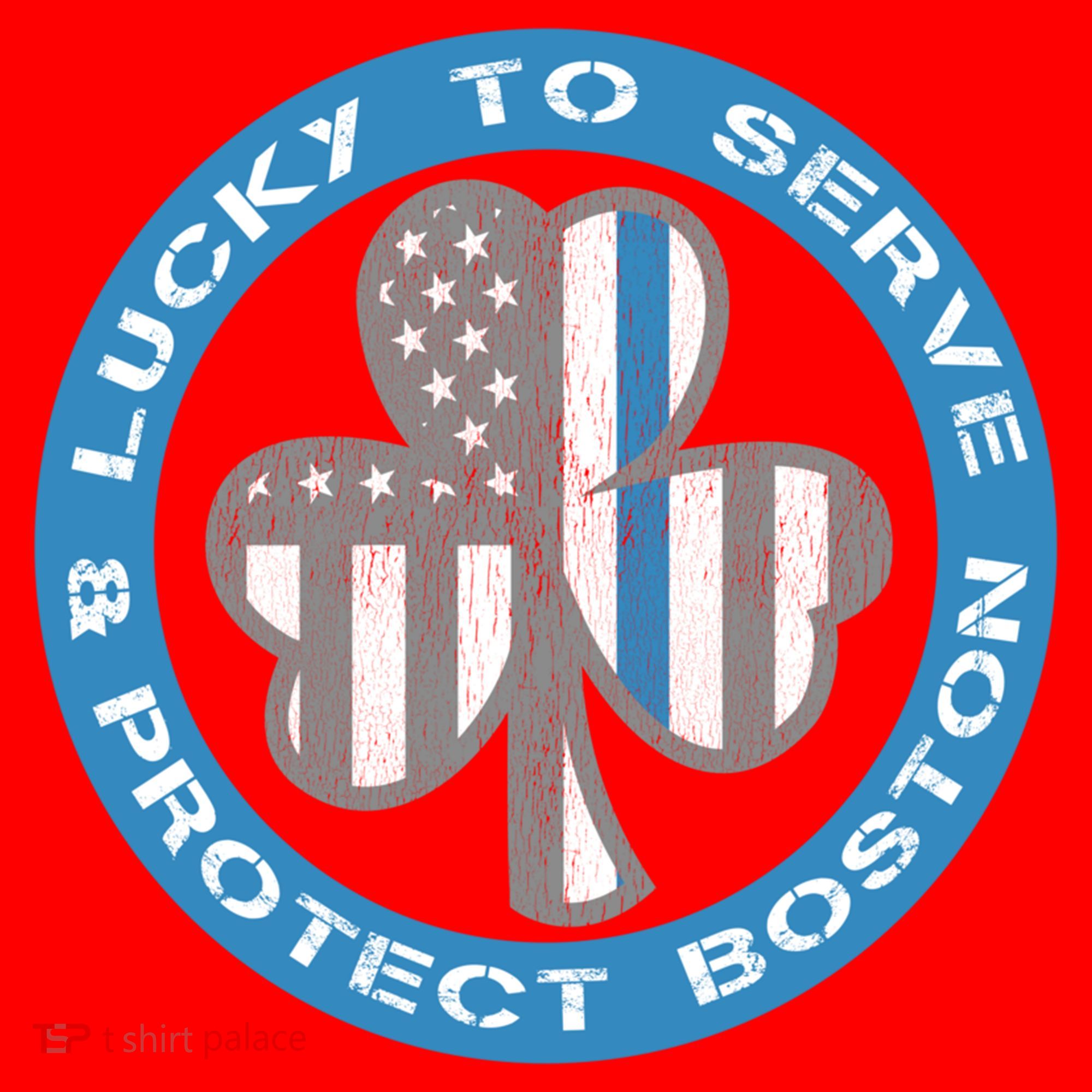 Blue Line American Flag Gift Boston Police St Patricks Day Cute Gift Santa Hat