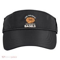 Bagel Lover Art I Did The Math The Answer Is Bagels Gift Adult Drive Performance Visor thumb 0