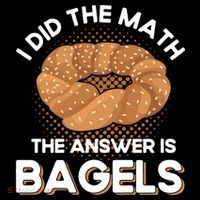 Bagel Lover Art I Did The Math The Answer Is Bagels Gift Women's Hoodie thumb 2