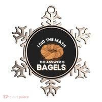 Bagel Lover Art I Did The Math The Answer Is Bagels Gift Ornament thumb 0