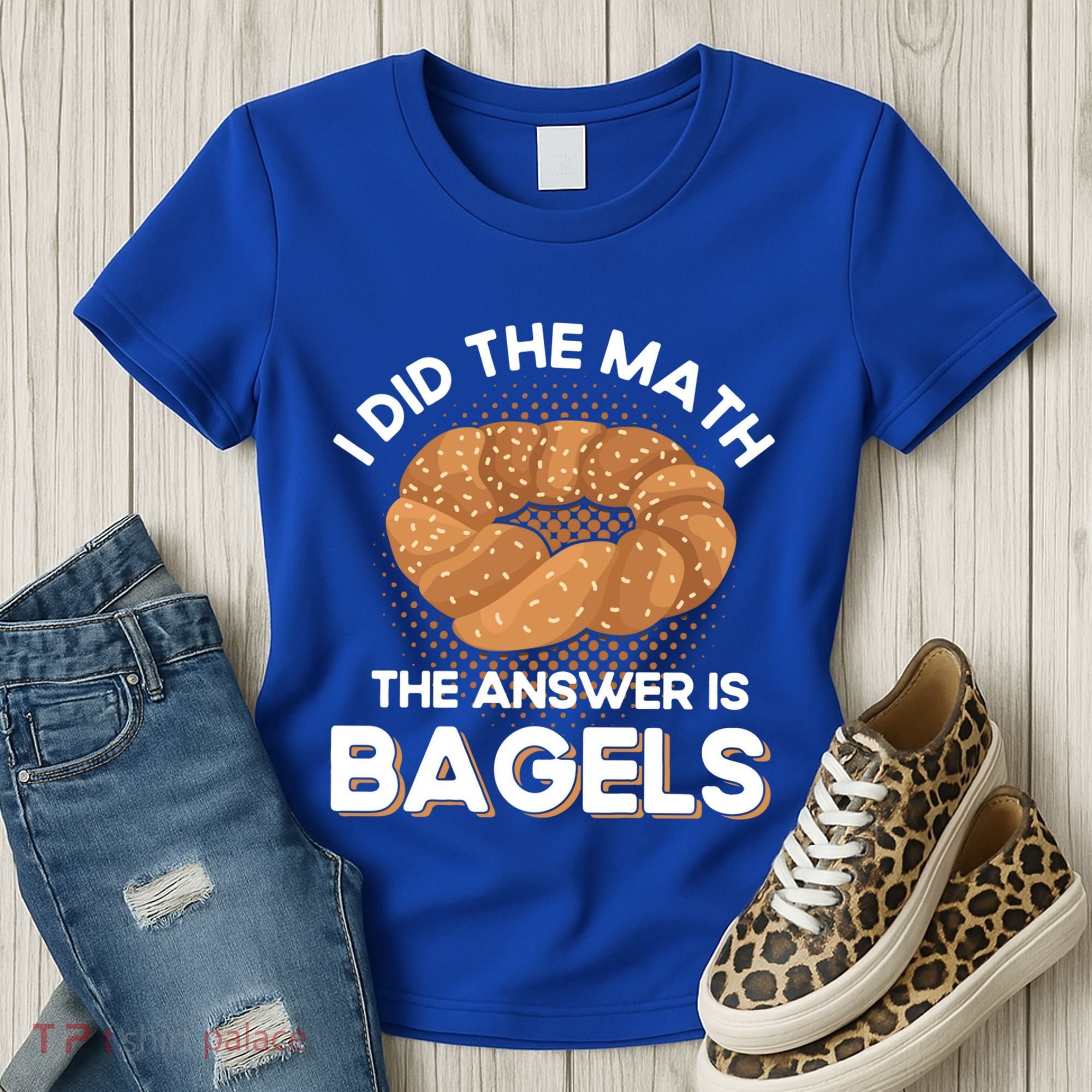 Bagel Lover Art I Did The Math The Answer Is Bagels Gift Women's T-Shirt
