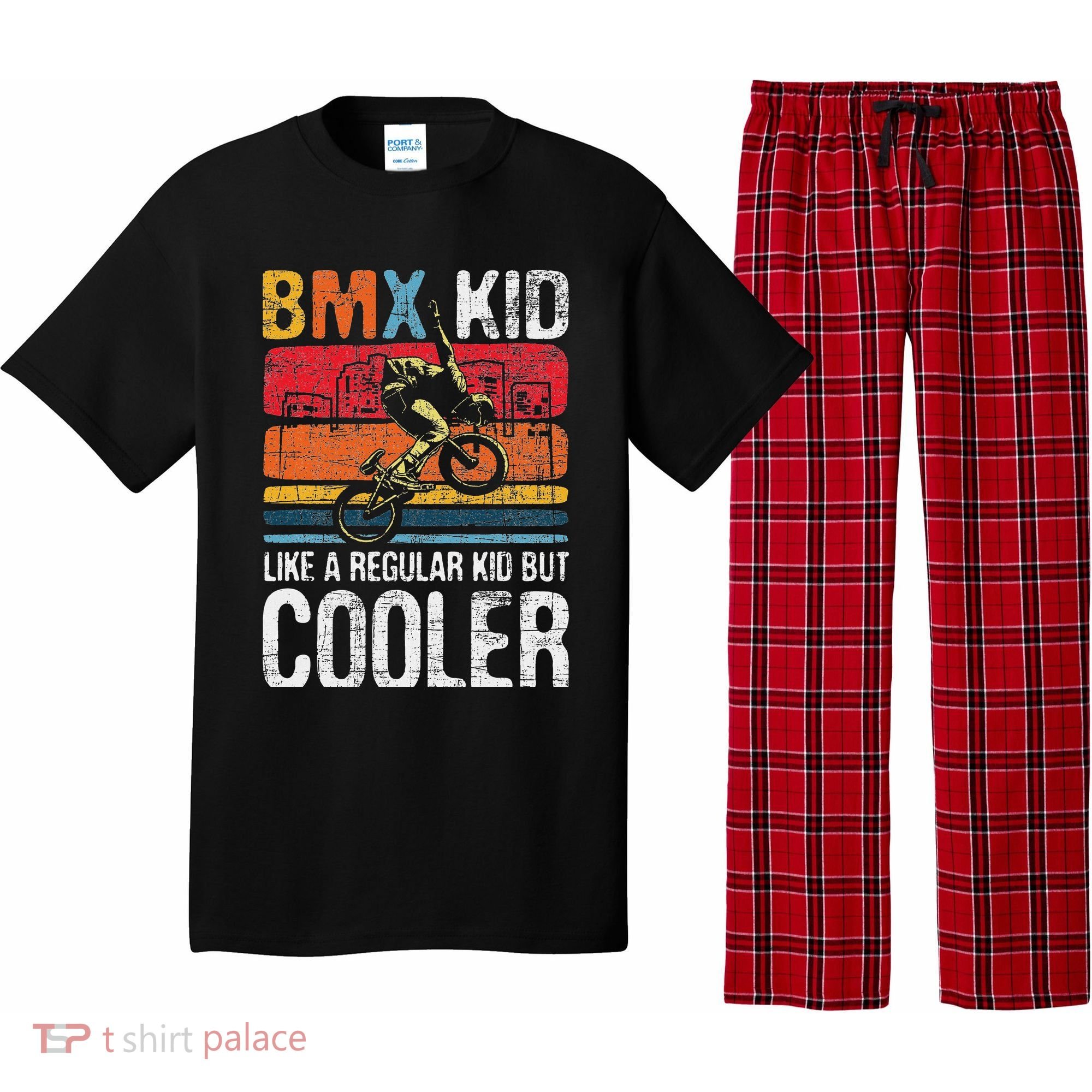 Bmx Like A Regular Cyclist Bicycle Bike Rider Pajama Set