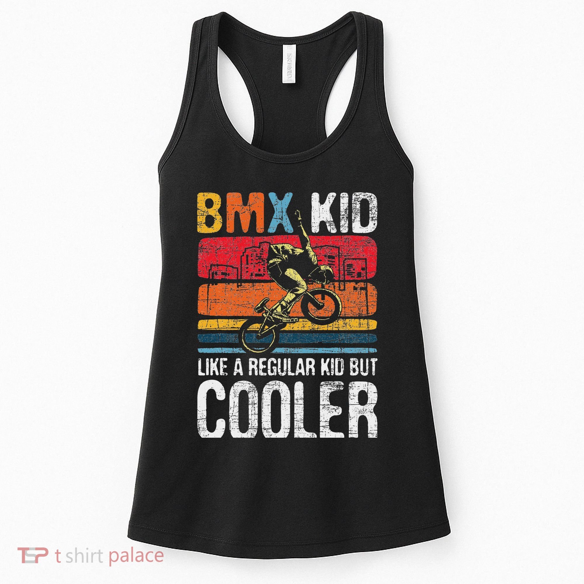 Bmx Like A Regular Cyclist Bicycle Bike Rider Women's Tank Top