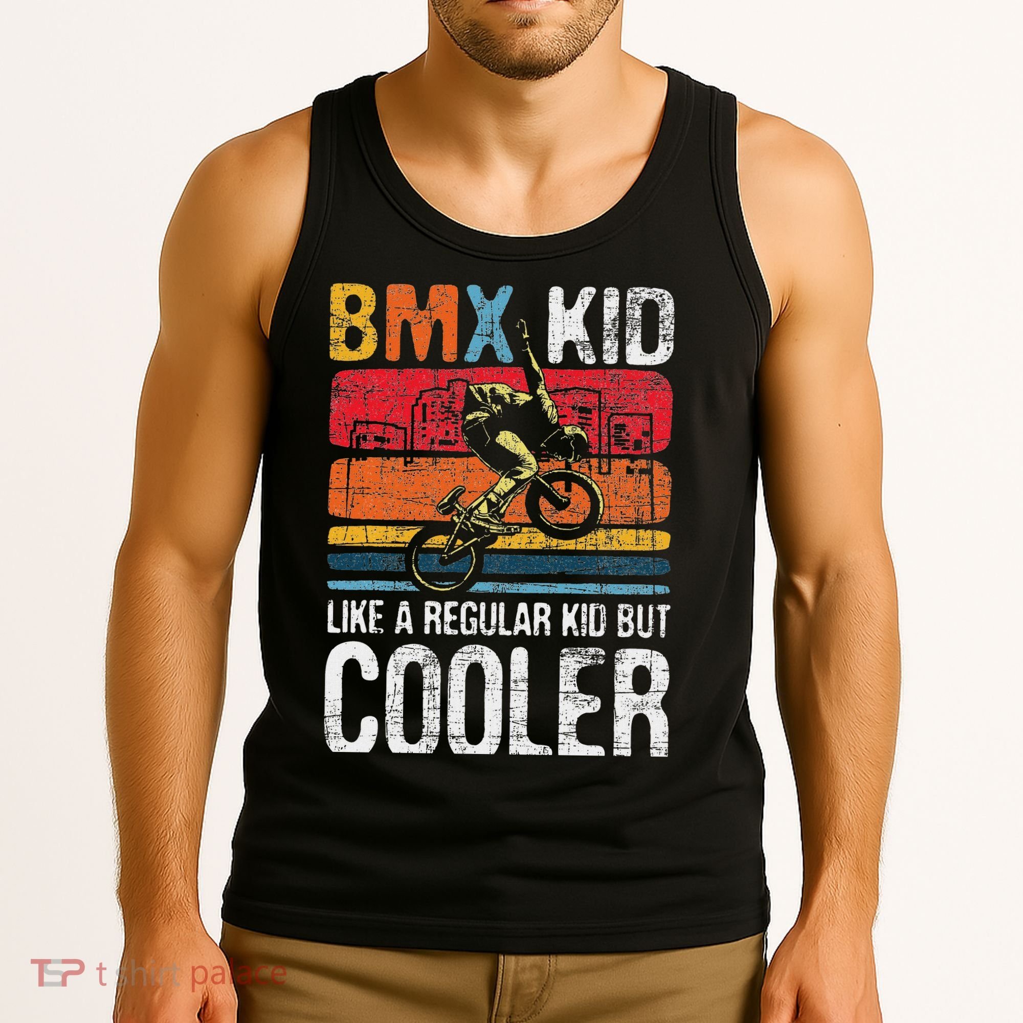Bmx Like A Regular Cyclist Bicycle Bike Rider Tank Top