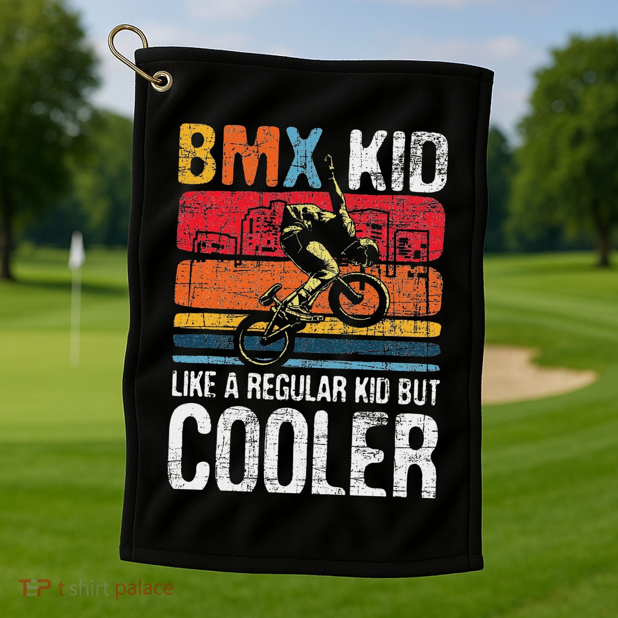 Bmx Like A Regular Cyclist Bicycle Bike Rider Golf Towel