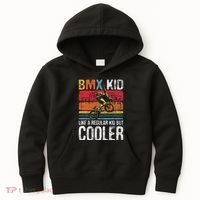 Bmx Like A Regular Cyclist Bicycle Bike Rider Kids Hoodie thumb 0