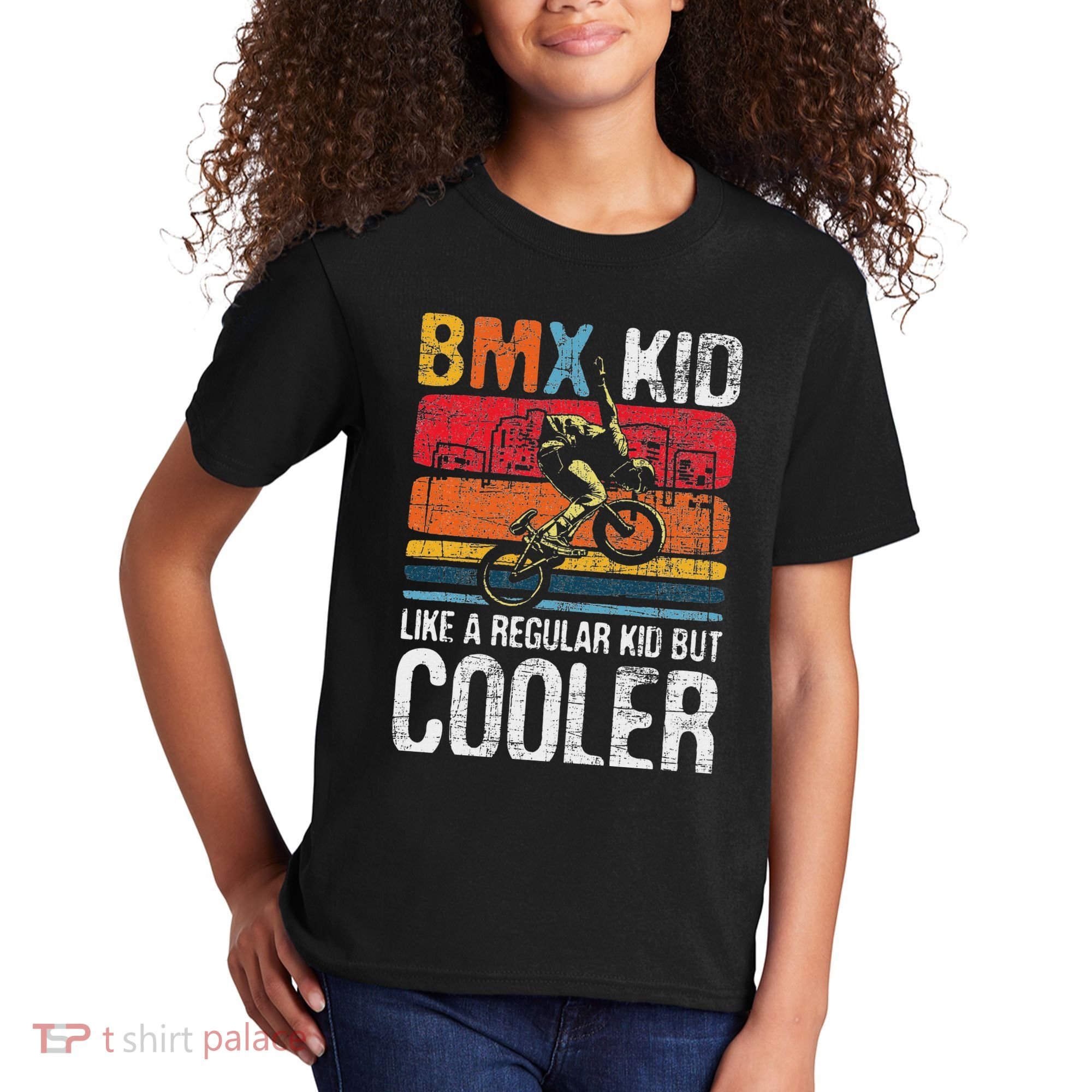 Bmx Like A Regular Cyclist Bicycle Bike Rider Kids T-Shirt
