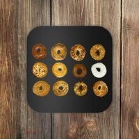 Bagel Lover All Kinds Of Bagels Coaster thumb 0