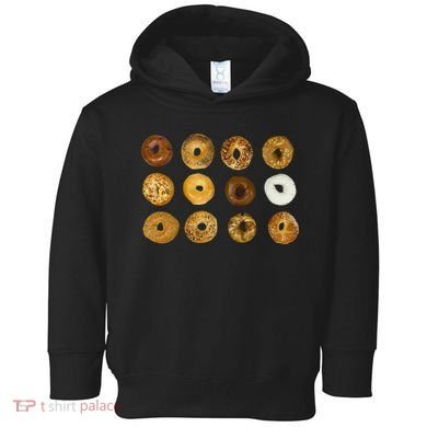 Bagel Lover All Kinds Of Bagels Toddler Hoodie