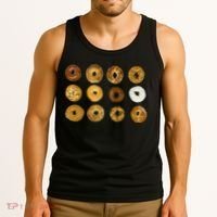 Bagel Lover All Kinds Of Bagels Tank Top thumb 3