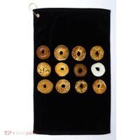 Bagel Lover All Kinds Of Bagels Golf Towel thumb 0