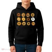 Bagel Lover All Kinds Of Bagels Kids Hoodie thumb 4