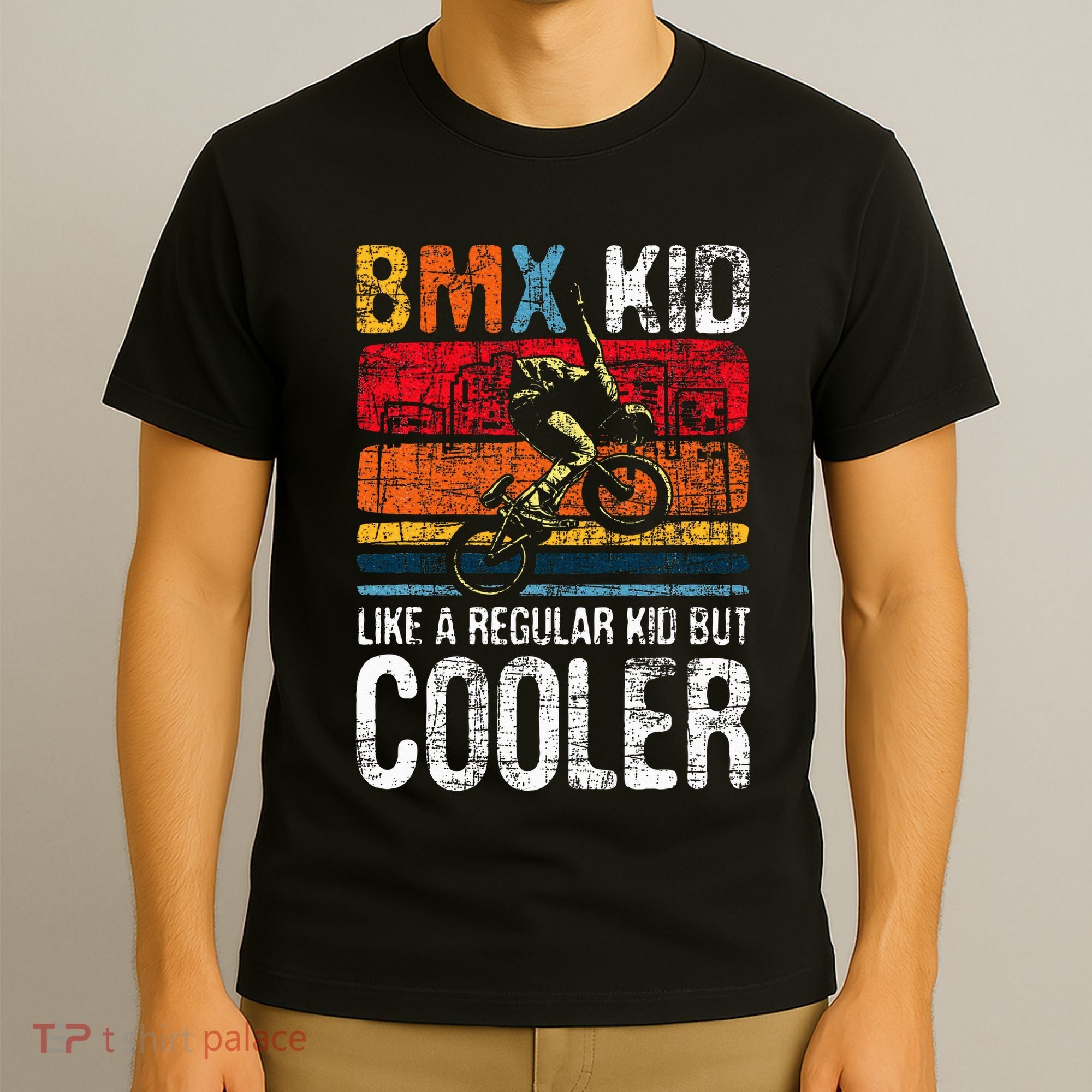 Bmx Like A Regular Cyclist Bicycle Bike Rider T-Shirt