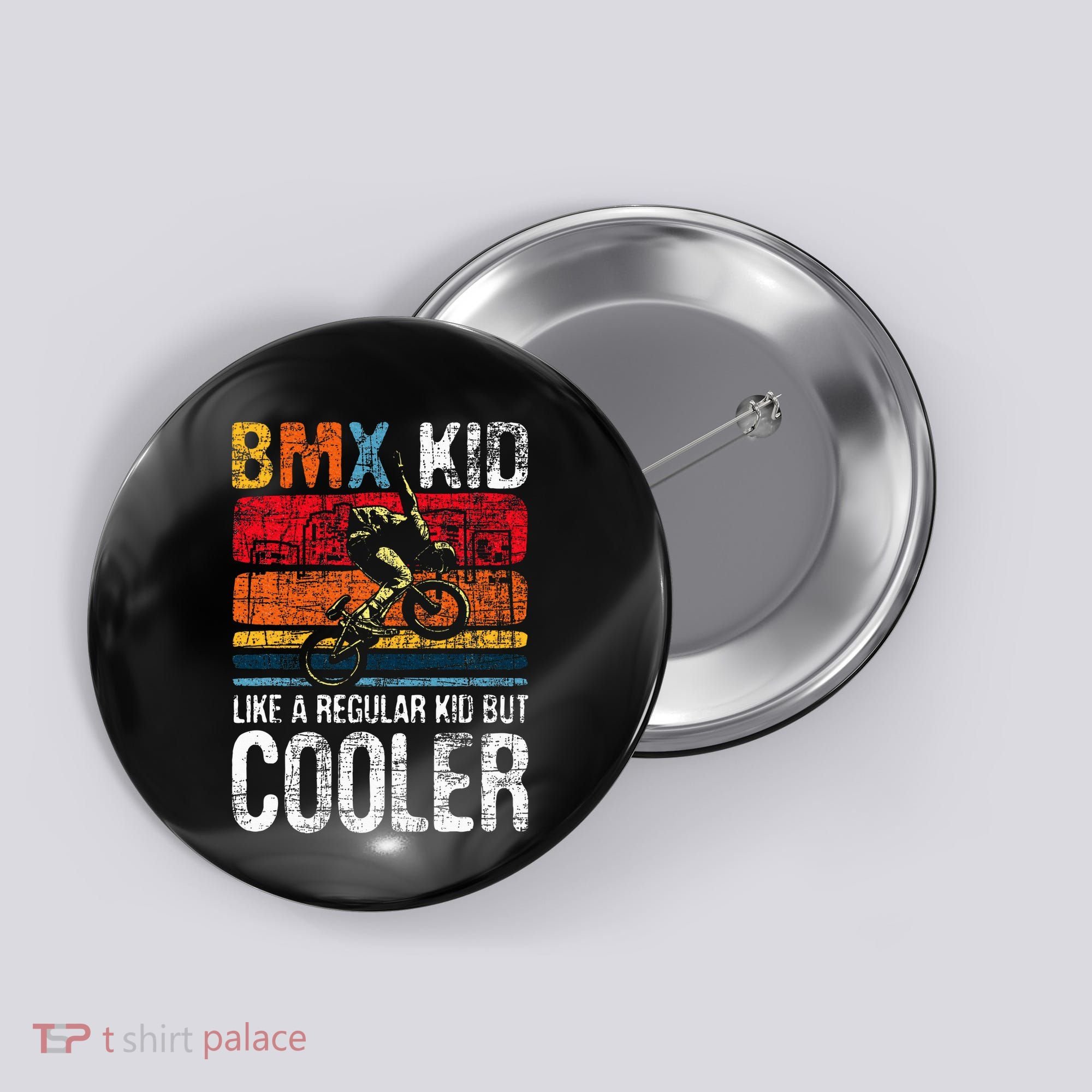 Bmx Like A Regular Cyclist Bicycle Bike Rider Button