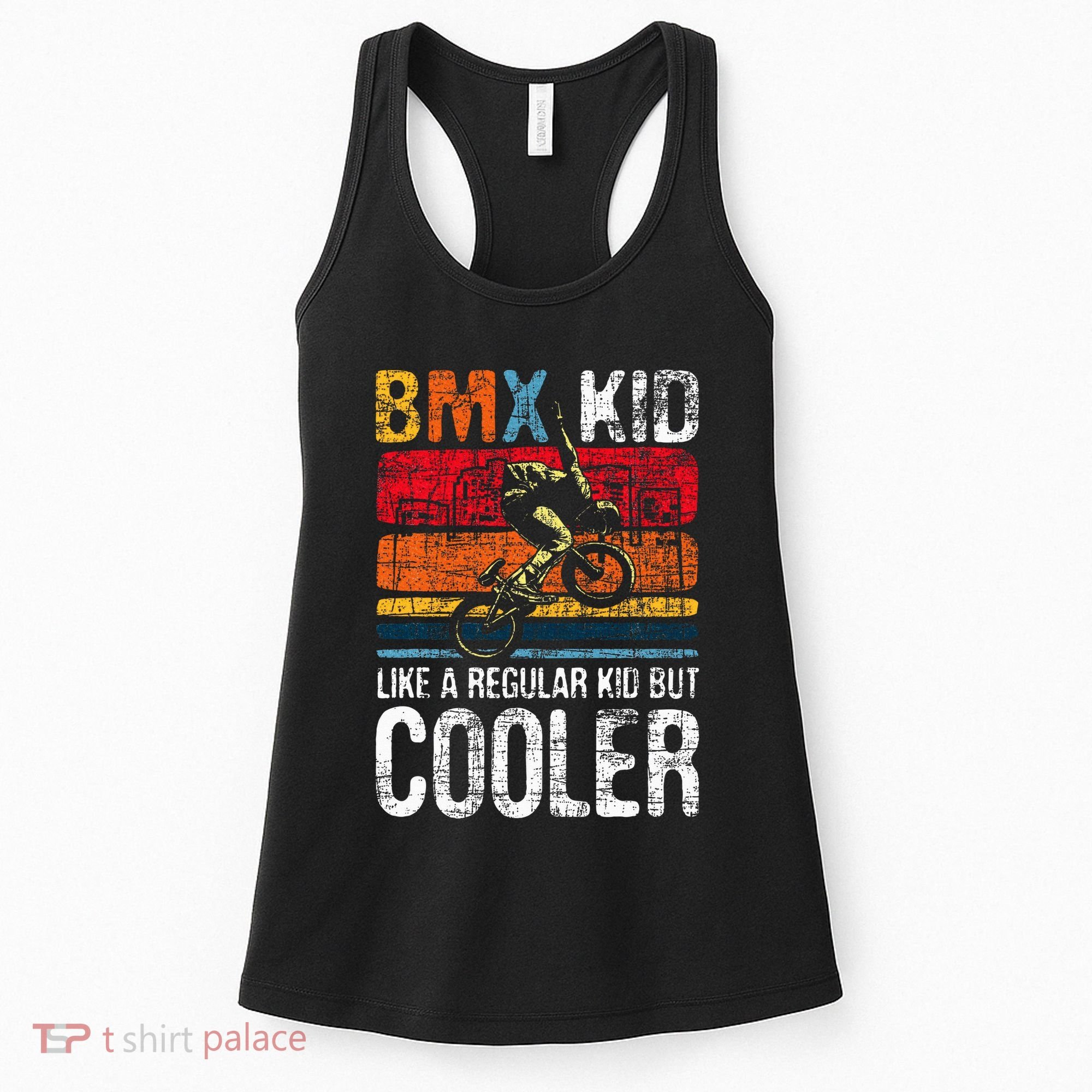 Bmx Like A Regular Cyclist Bicycle Bike Rider Women's Tank Top