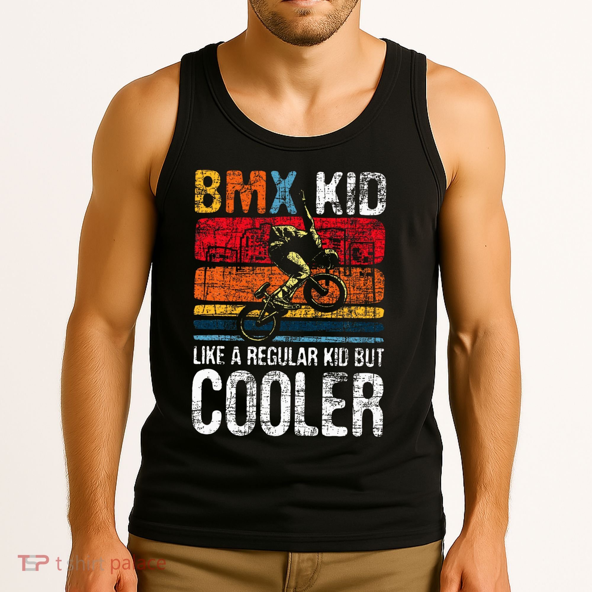 Bmx Like A Regular Cyclist Bicycle Bike Rider Tank Top