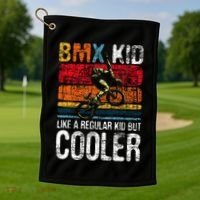 Bmx Like A Regular Cyclist Bicycle Bike Rider Golf Towel thumb 1