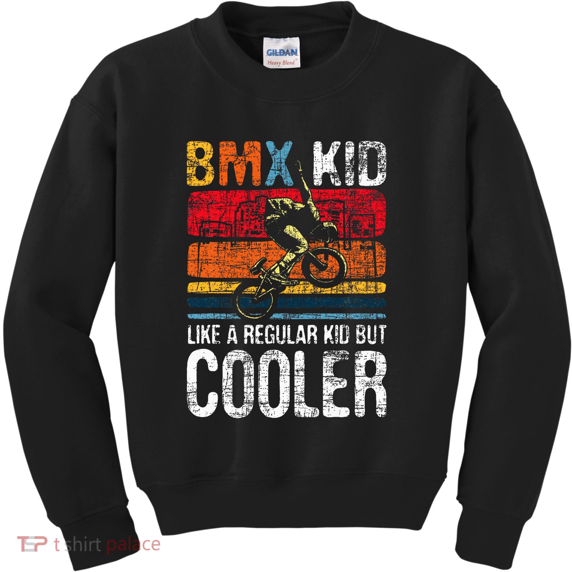 Bmx Like A Regular Cyclist Bicycle Bike Rider Kids Sweatshirt