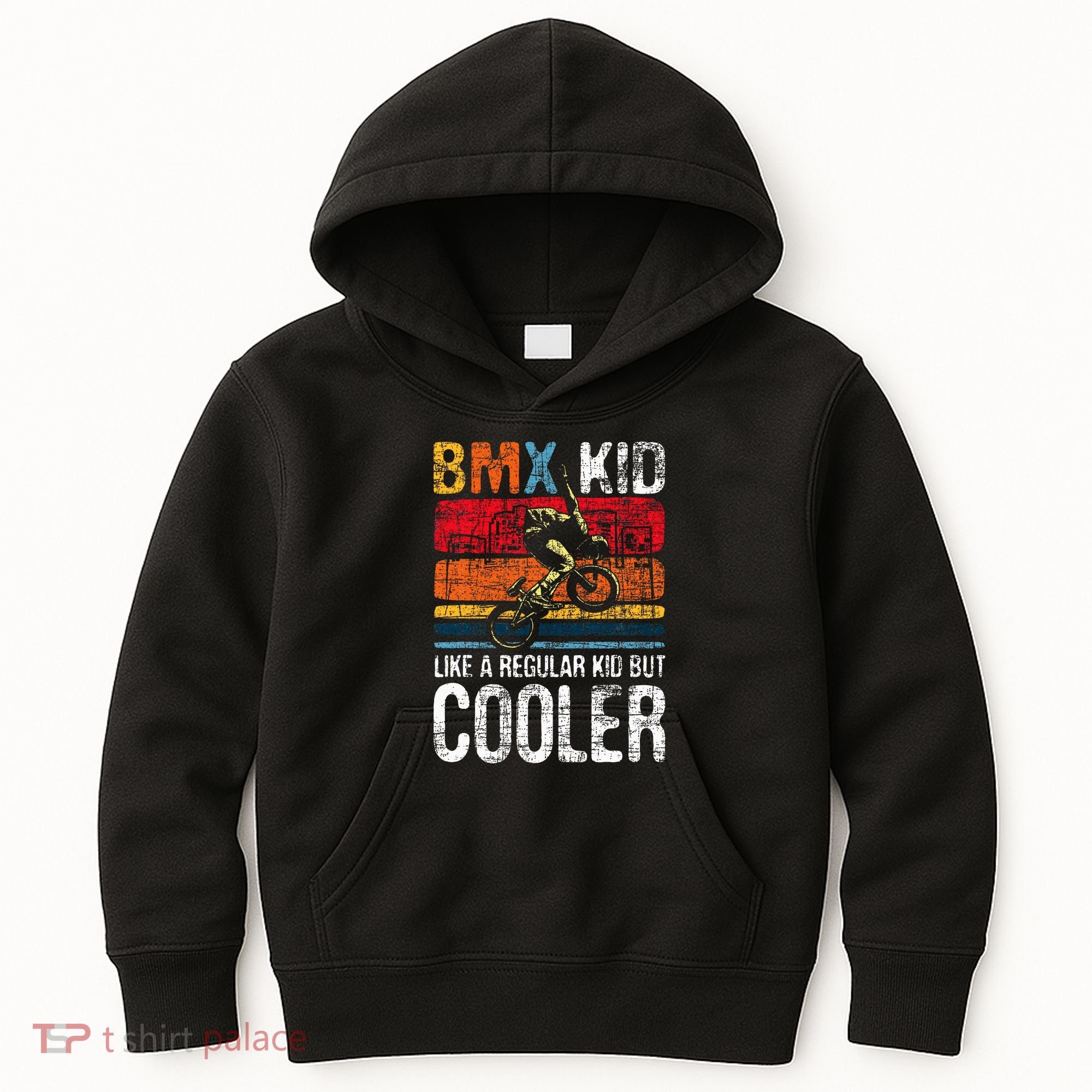 Bmx Like A Regular Cyclist Bicycle Bike Rider Kids Hoodie