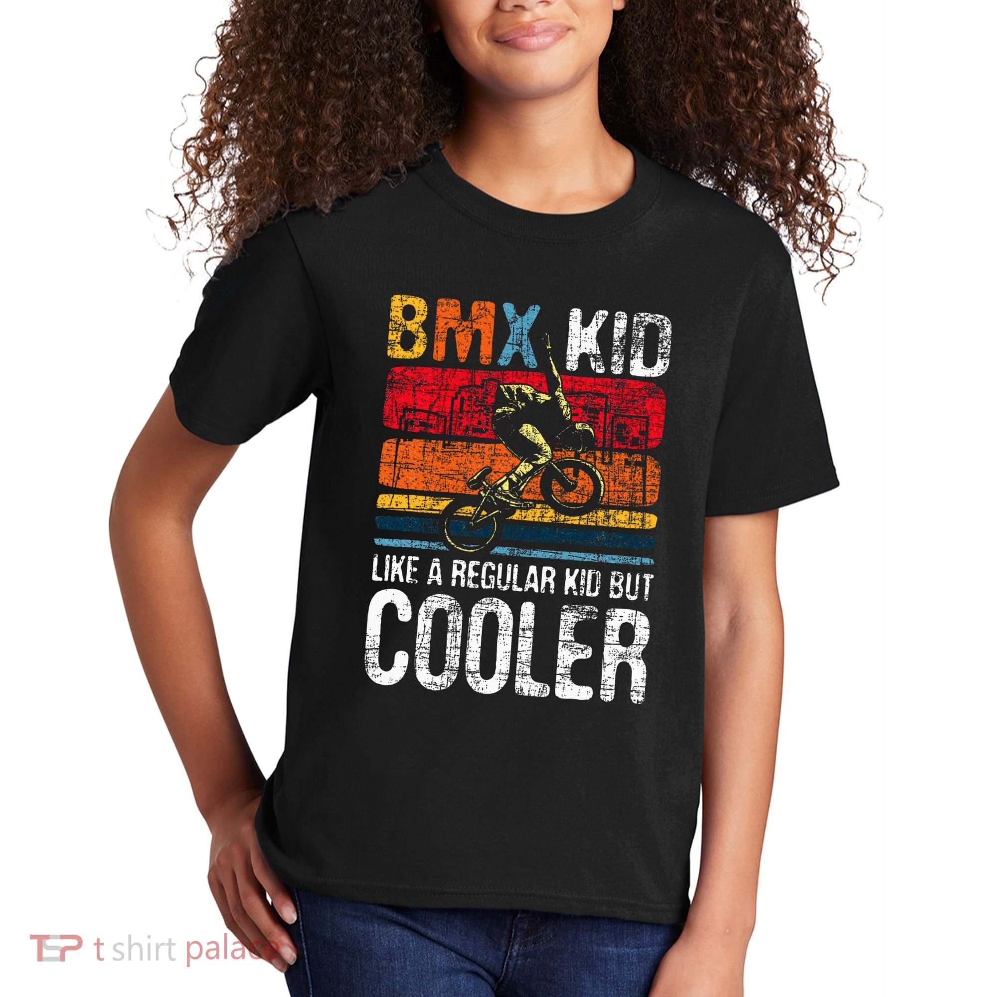 Bmx Like A Regular Cyclist Bicycle Bike Rider Kids T-Shirt