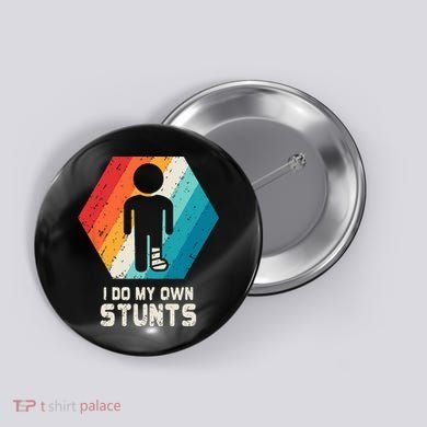 Broken Leg Ankle Knee Foot Injury Get Well Soon Gift Button