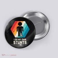 Broken Leg Ankle Knee Foot Injury Get Well Soon Gift Button thumb 0