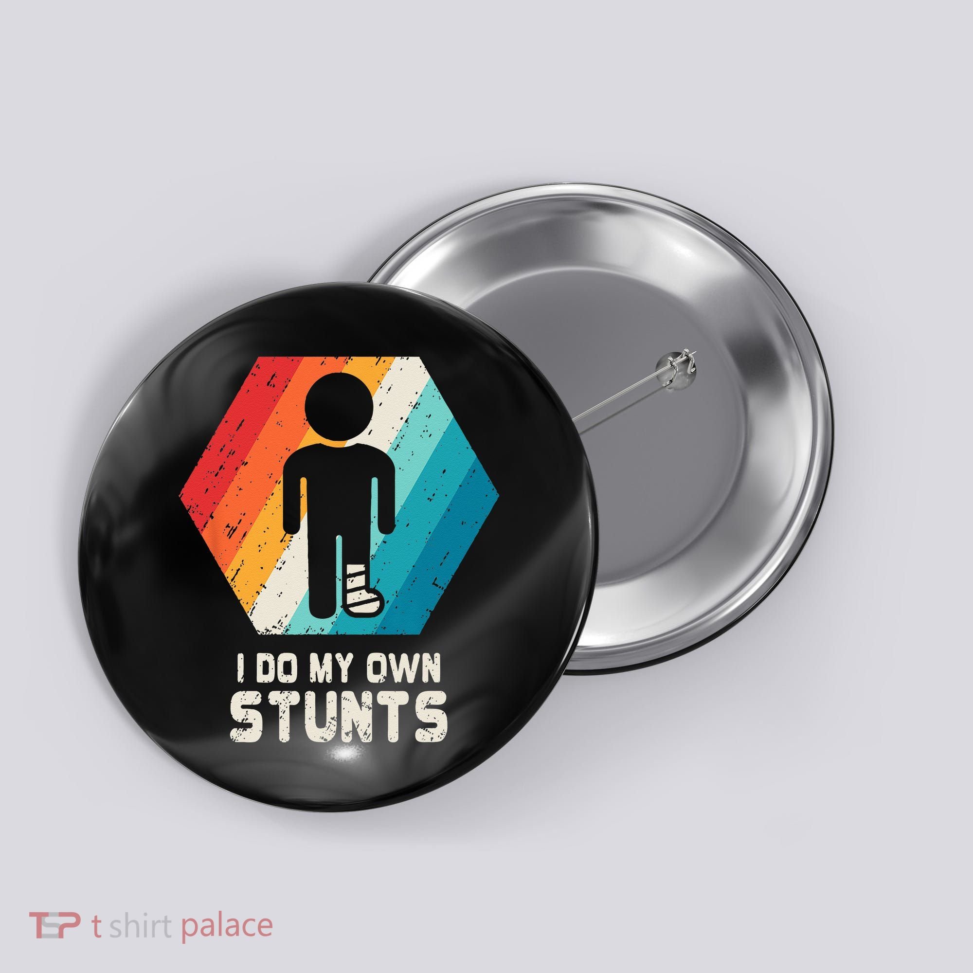Broken Leg Ankle Knee Foot Injury Get Well Soon Gift Button