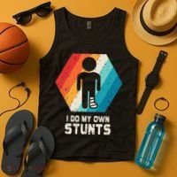 Broken Leg Ankle Knee Foot Injury Get Well Soon Gift Tank Top thumb 4