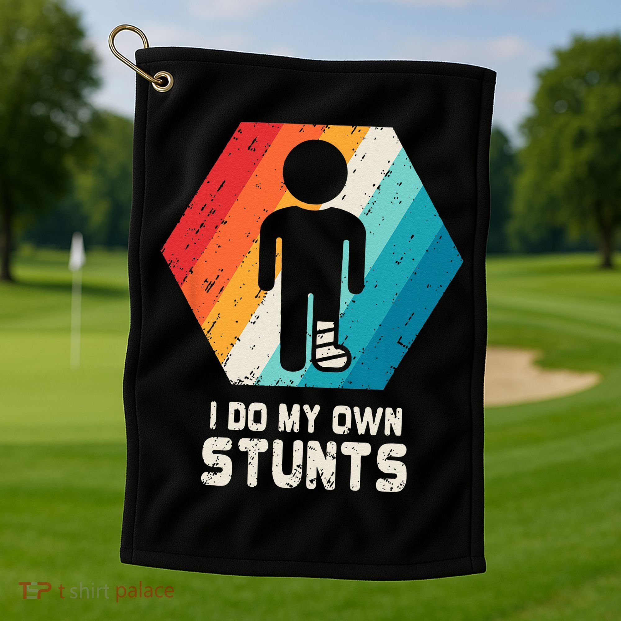 Broken Leg Ankle Knee Foot Injury Get Well Soon Gift Golf Towel