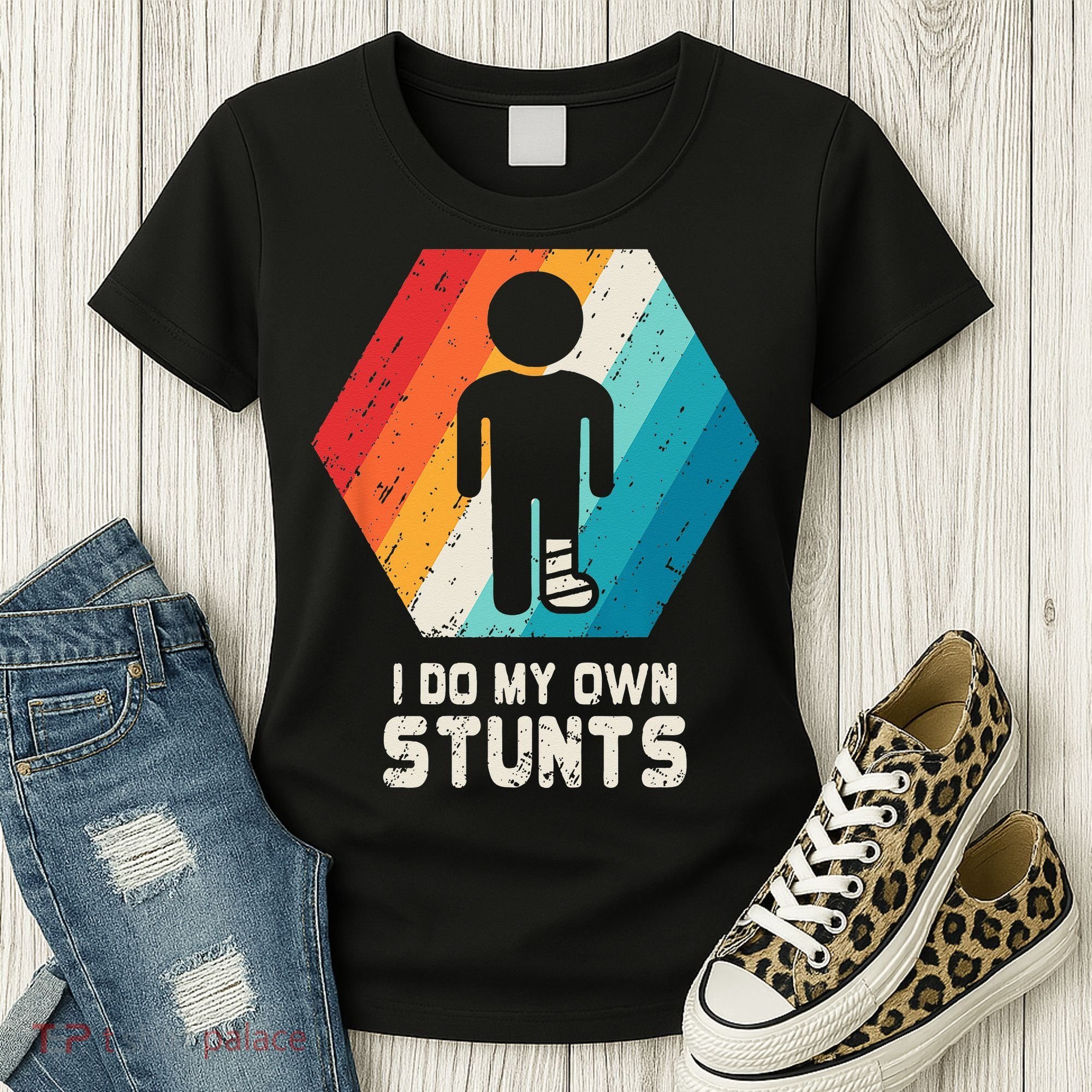 Broken Leg Ankle Knee Foot Injury Get Well Soon Gift Women's T-Shirt