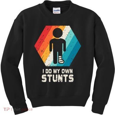 Broken Leg Ankle Knee Foot Injury Get Well Soon Gift Kids Sweatshirt