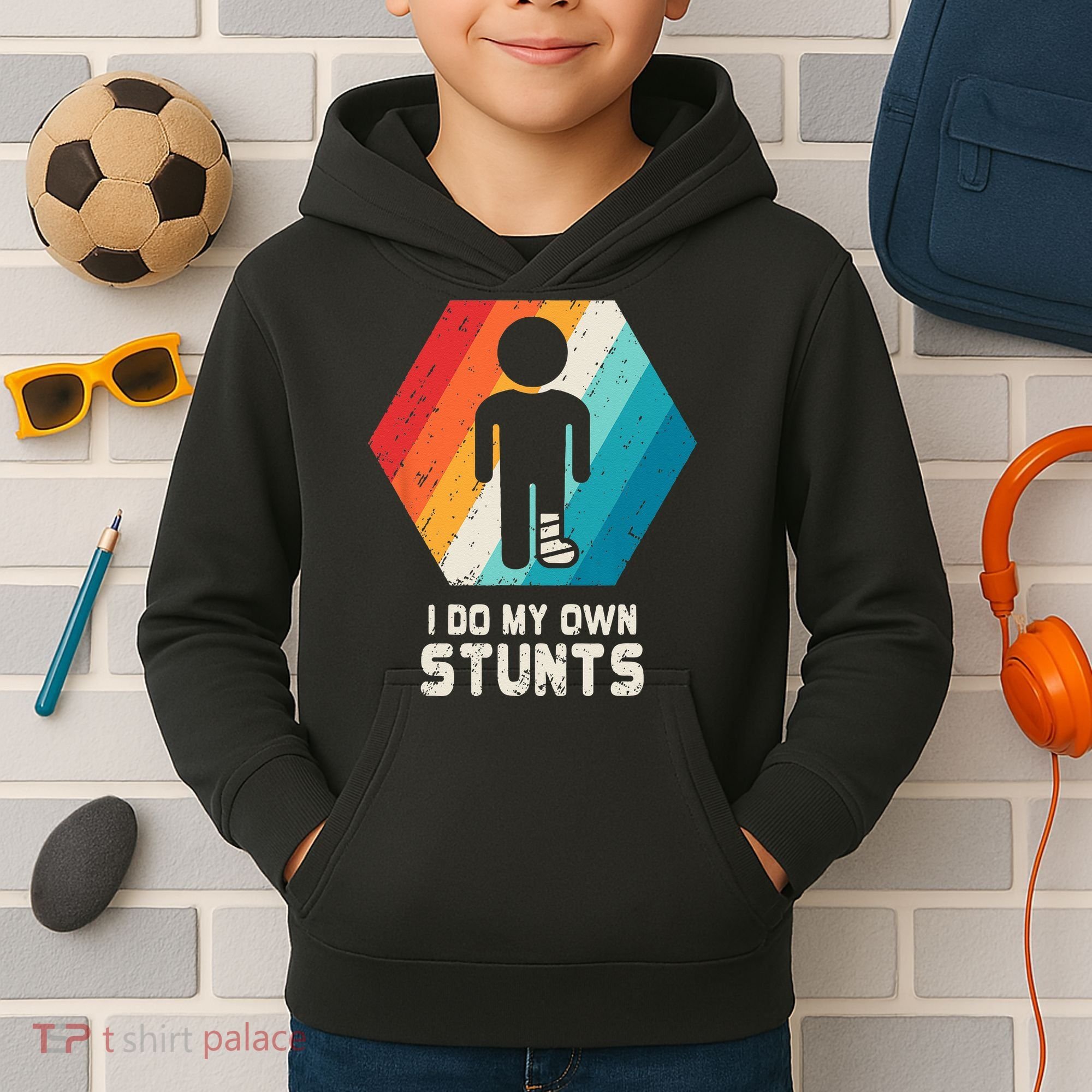 Broken Leg Ankle Knee Foot Injury Get Well Soon Gift Kids Hoodie