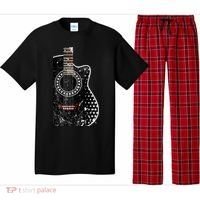 Black Acoustic Guitar Grunge Pajama Set thumb 0