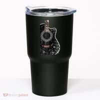 Black Acoustic Guitar Grunge Tumbler thumb 0