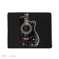 Black Acoustic Guitar Grunge Mousepad thumb 0