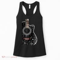 Black Acoustic Guitar Grunge Women's Tank Top thumb 0