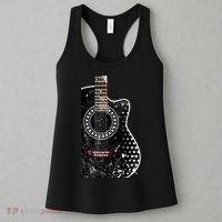 Black Acoustic Guitar Grunge Women's Tank Top thumb 3