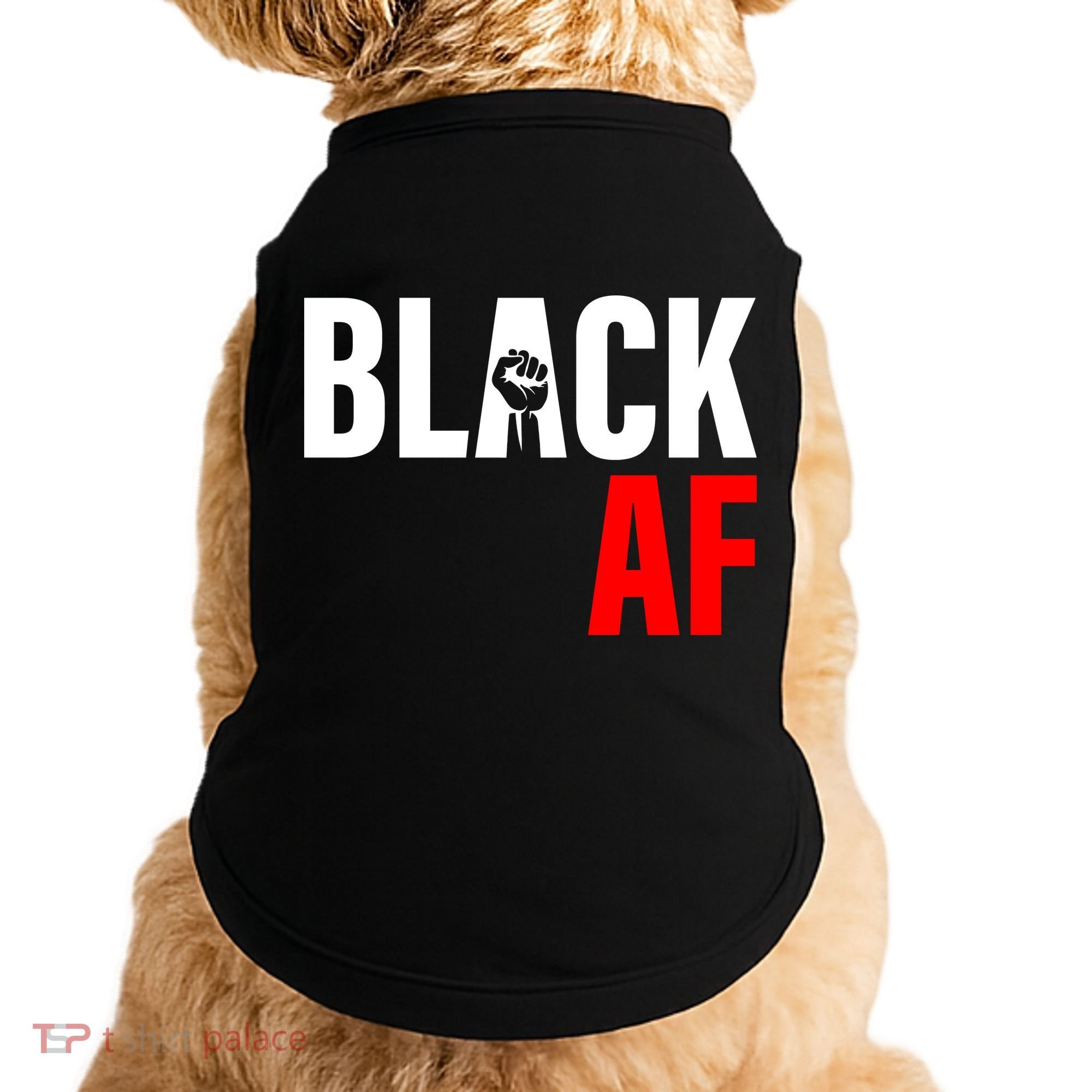 Black AF Fist Logo Doggie Tank