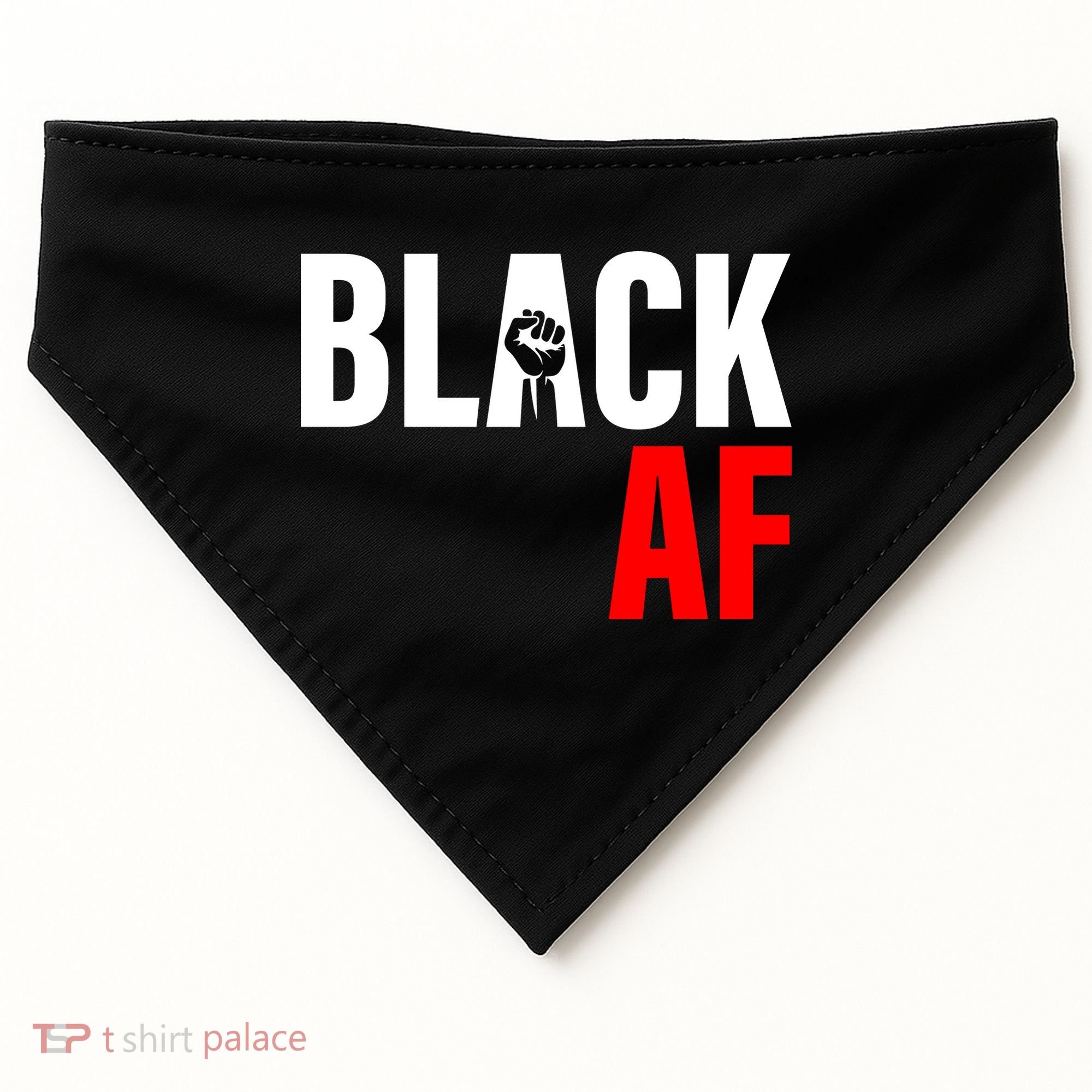 Black AF Fist Logo USA-Made Doggie Bandana
