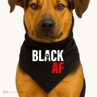 Black AF Fist Logo USA-Made Doggie Bandana thumb 1